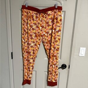 NWT Emerson and Friends Women's Joggers Bamboo Pajama Pants Fall Floral Size 2X